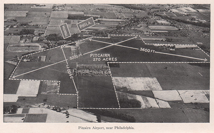 Pitcairn Field, Willow Grove, PA, Ca. 1926 (Source: AYB)