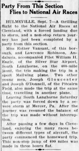 Bristol Daily Courier, September 7, 1934 (Source: Woodling)