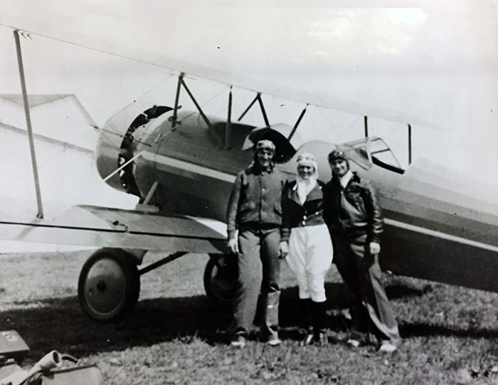 William Engle, Esther Van Sant, L. Robinson, Ca. September 1934 (Source: Engle Family) 