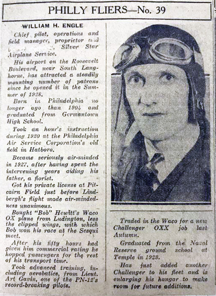 The Philadelphia Inquirer, March 23, 1930 (Source: Engle Family)