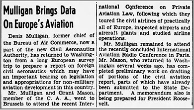 The Washington, D.C Evening Star, November 29, 1938 (Source: newspapers.com) 