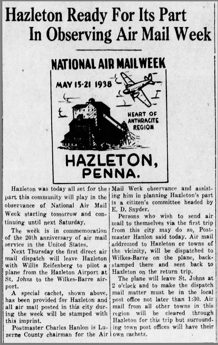 The Hazelton Speaker, May 14, 1938 (Source: newspapers.com) 