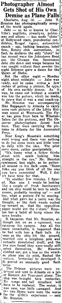 Statesville (NC) The Landmark, August 12, 1932 (Source: Woodling) 